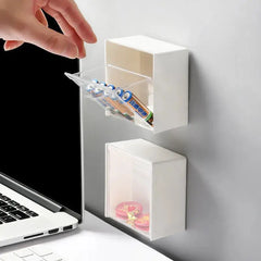 Wall Mounted Cotton Pad Storage Box sitodo