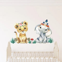 Watercolor Animal Wall Stickers sitodo