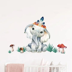 Watercolor Animal Wall Stickers sitodo