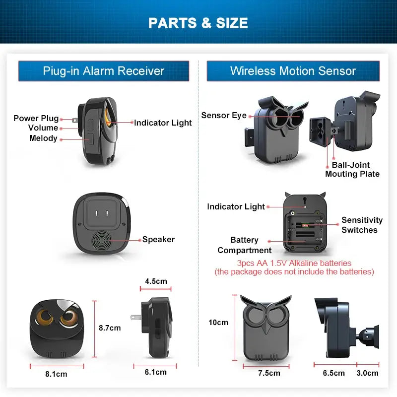 Wireless Driveway Security Alarm - Sitodo