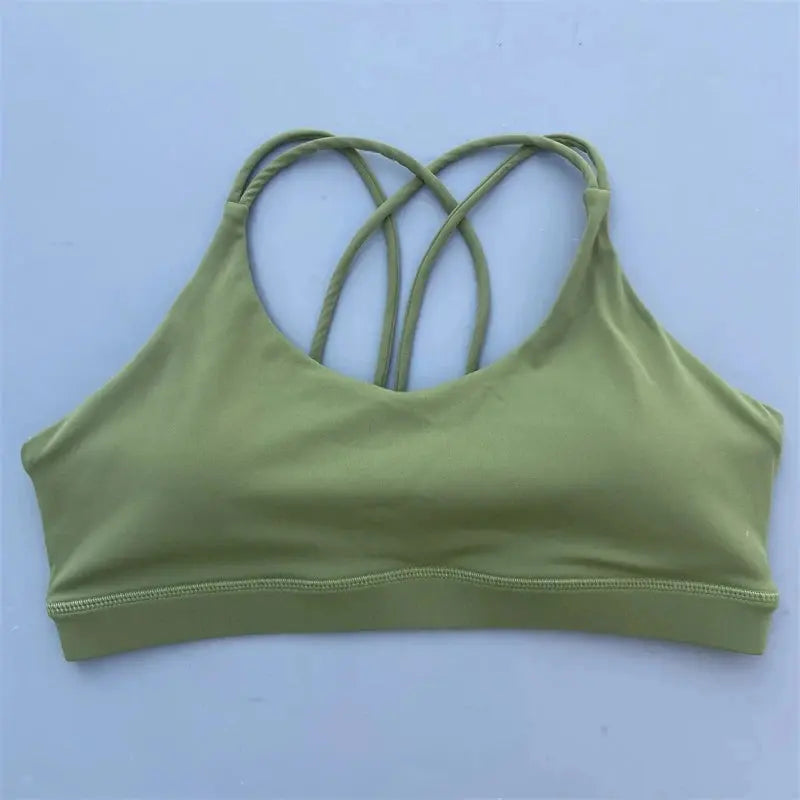 Women's Cross Back Sports Bra - Sitodo