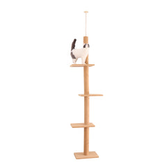 Árbol rascador para gatos ajustable